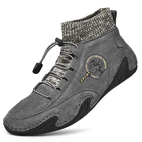 Moodeng Herren Winterschuhe Warm Gefüttert Schneestiefel Winter Outdoor Wanderschuhe Turnschuhe Winterstiefel Trekking von Moodeng
