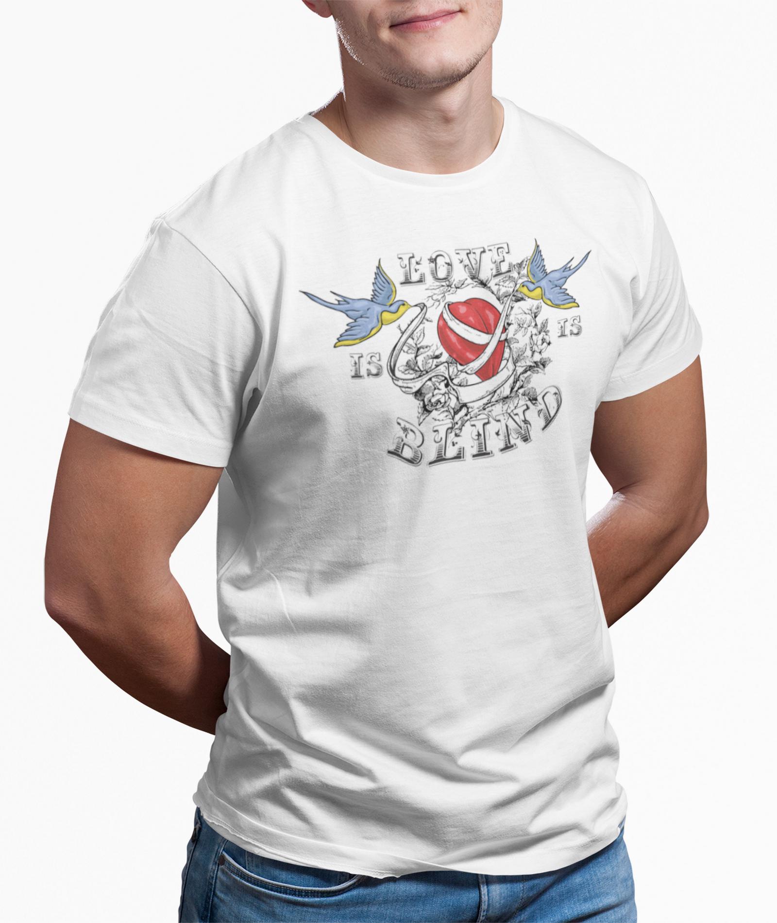 Hunde Aus | Love Is Blind - Herren-Baumwoll-T-Shirt Aus 100% Baumwolle Hunde Aus | Love Is Blind - Herren-Baumwoll-T-Shirt Aus 100% Baumwolle von MoogaShopArt