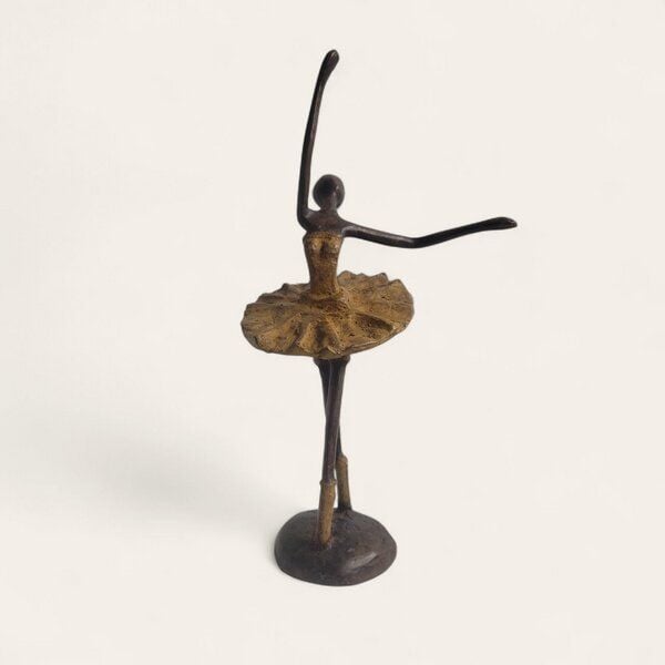 Moogoo Creative Africa Bronze-Skulptur "Danseuse de ballet" Ballerina 27 cm, handgemacht und fair von Moogoo Creative Africa