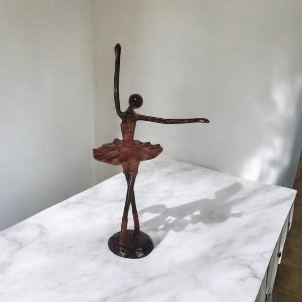 Moogoo Creative Africa Bronze-Skulptur "Danseuse de ballet" Ballerina 27 cm, handgemacht und fair von Moogoo Creative Africa