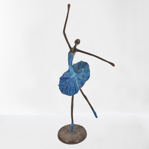 Moogoo Creative Africa Bronze-Skulptur "Danseuse de ballet" Ballett-Tänzerin 40 cm Unikat Upcycling von Moogoo Creative Africa