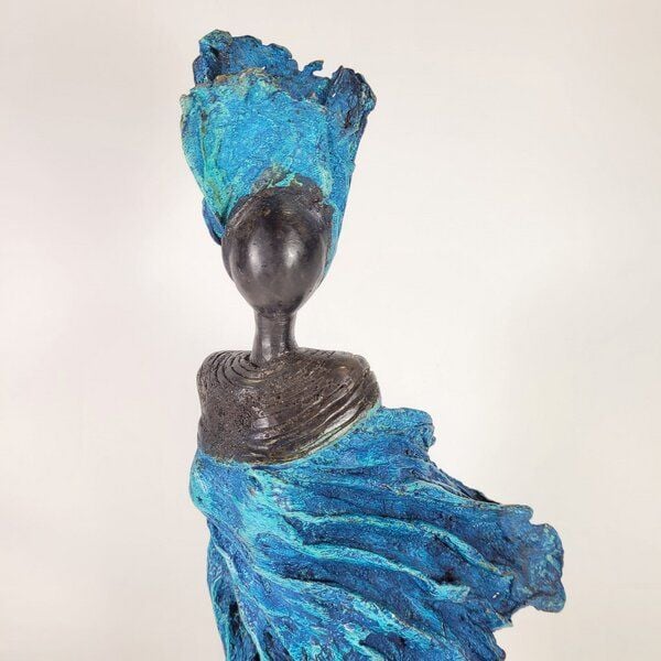 Moogoo Creative Africa Bronze-Skulptur "Femme du Sahel" by Patrice Balma Unikate 36-42cm von Moogoo Creative Africa