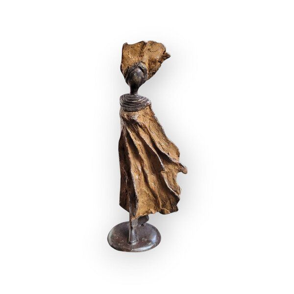 Moogoo Creative Africa Bronze-Skulptur "Petite femme du Sahel" | XS | by Patrice Balma | 16 cm 0,3 kg | Handgemacht | Unikate | verschiedene Farben von Moogoo Creative Africa
