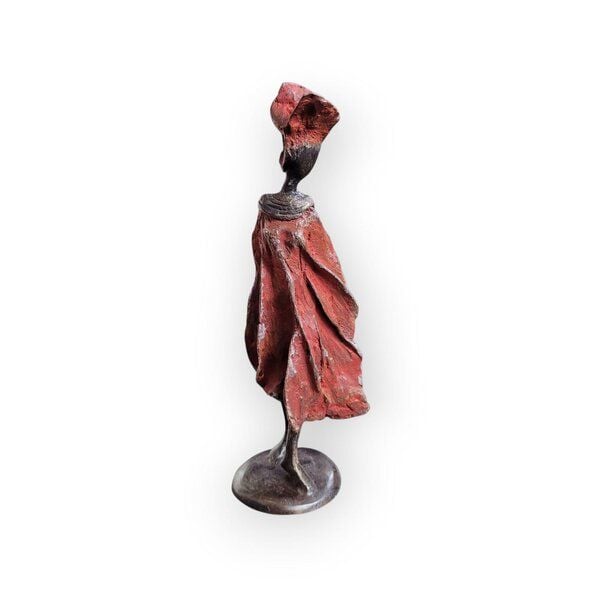 Moogoo Creative Africa Bronze-Skulptur "Petite femme du Sahel" | XS | by Patrice Balma | 16 cm 0,3 kg | Handgemacht | Unikate | verschiedene Farben von Moogoo Creative Africa