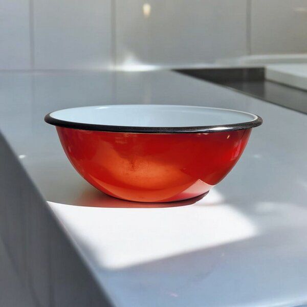 Moogoo Creative Africa Große Emaille-Schüssel | 4 Liter oder 9 Liter | Vintage aus der Ukraine | verschiedene Farben von Moogoo Creative Africa