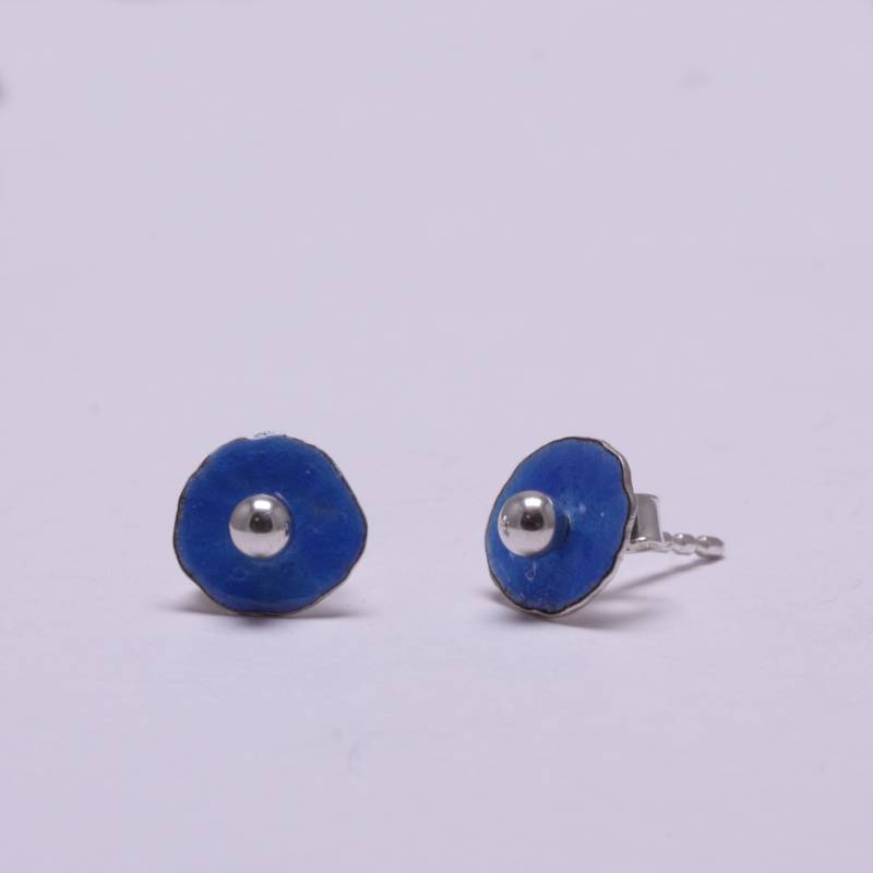 Silberner Ohrstecker Emaille Vergismeinnicht Blau Einzigartig Silberner Ohrstecker Emaille Vergismeinnicht Blau Einzigartig von MooiSchoen