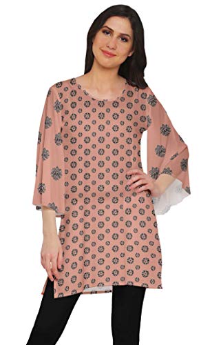 Moomaya Kimonoarmel Mini Kurta Sommer Tunika Gedruckt Kurze Kurtis Fur Frauen von Moomaya