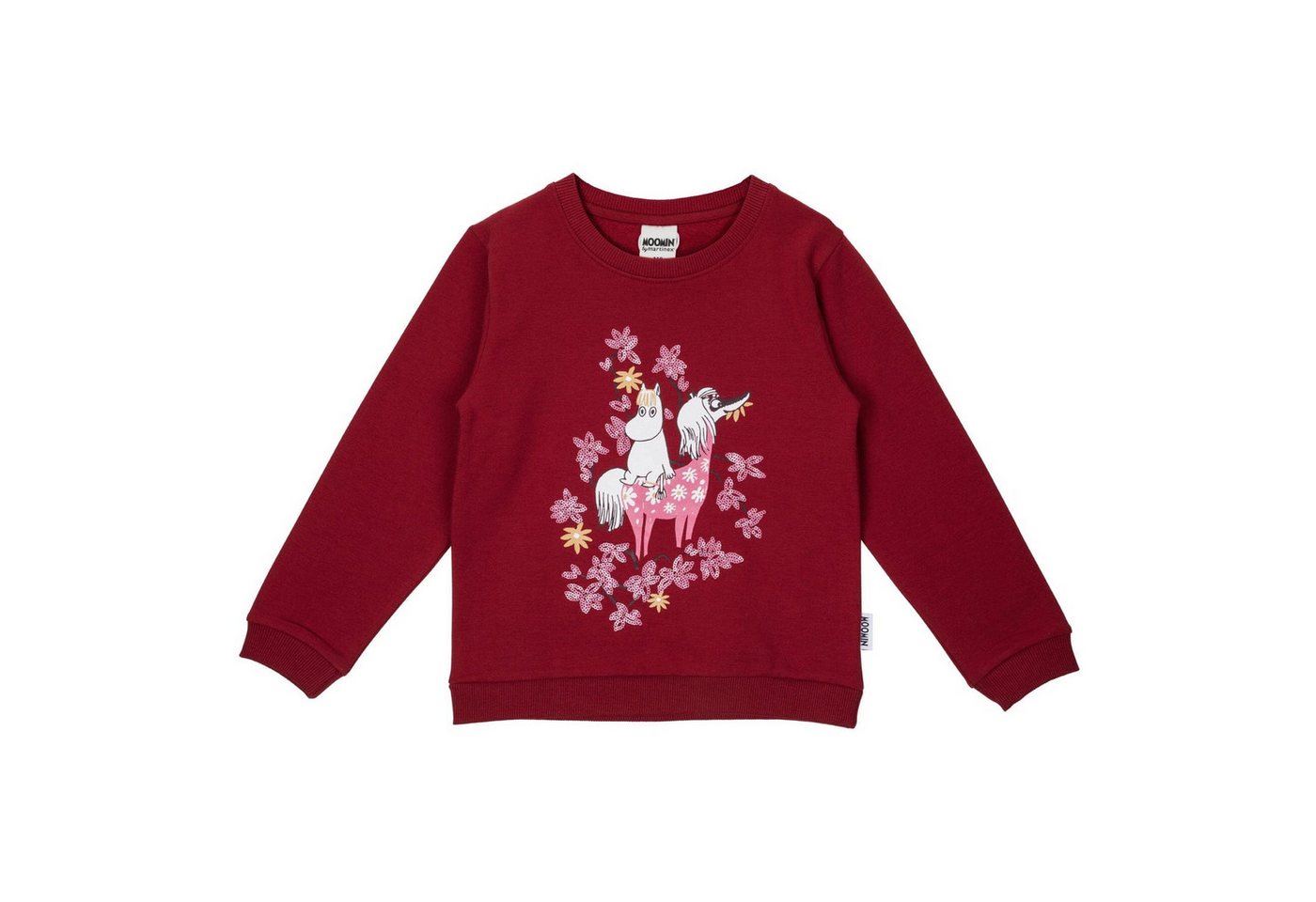 Moomin by Martinex Sweatshirt MOOMIN Kinder Sweatshirt „Snorkmaiden“ Burgundy – © Moomin Characters von Moomin by Martinex