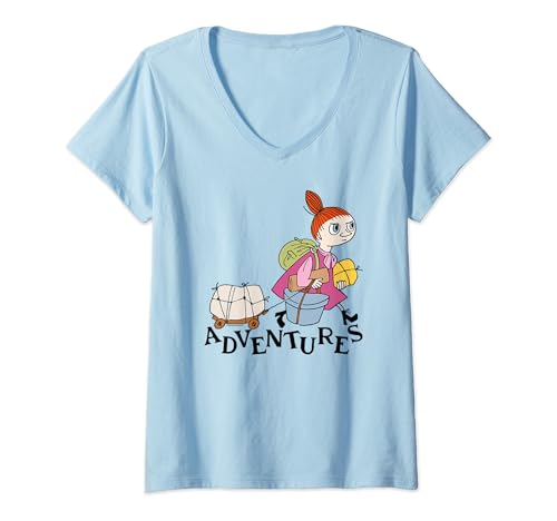 Damen Mumin Mymble Adventures T-Shirt mit V-Ausschnitt von Moomin