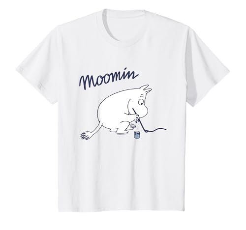 Kinder Moomin Moomintroll Pinsel Kinder T-Shirt von Moomin