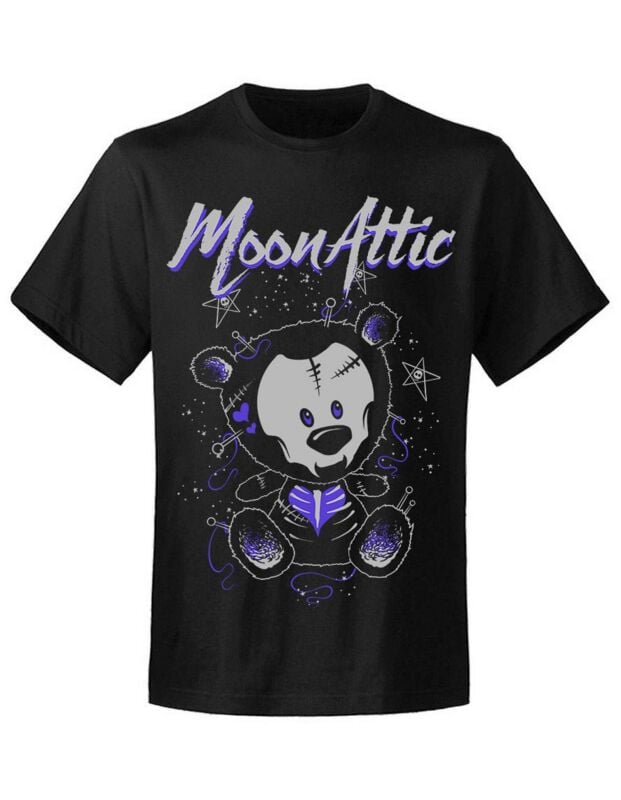 Moon Attic - Gothic T-Shirt - Skelly Bear - S bis XXL - für Männer - Größe S - schwarz Moon Attic - Gothic T-Shirt - Skelly Bear - S bis XXL - für Männer - Größe S - schwarz von Moon Attic