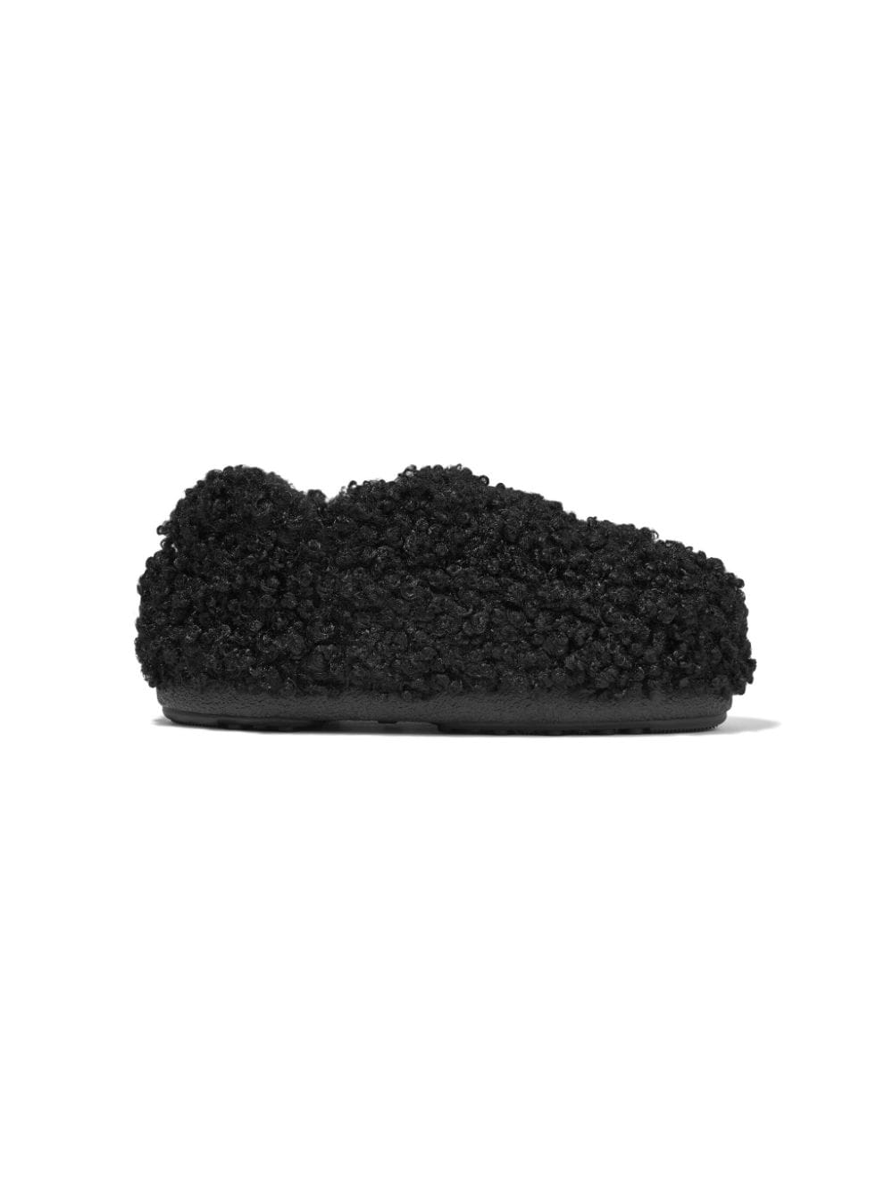 Moon Boot Kids Slipper aus Faux Fur - Schwarz von Moon Boot Kids