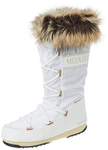 Moon Boot Damen Monaco Wp 2 Snow Boot, Weiß, 41 EU Weit von Moon Boot