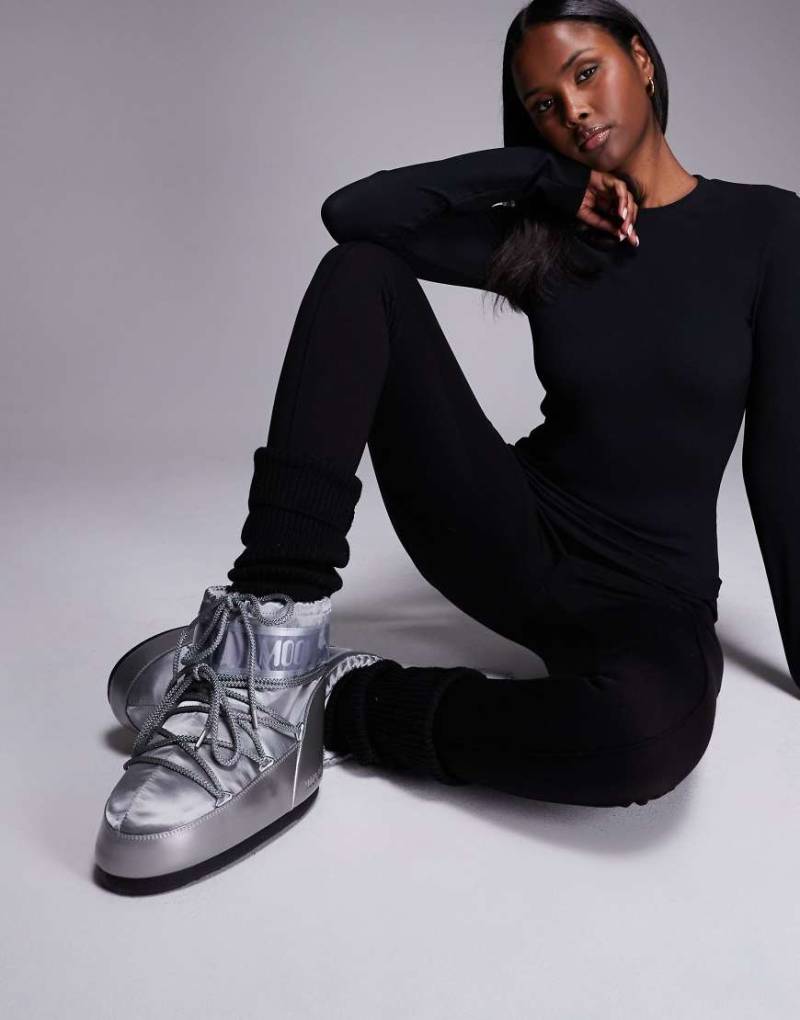 Moon Boot - Icon Glance - Stiefel in Silber von Moon Boot