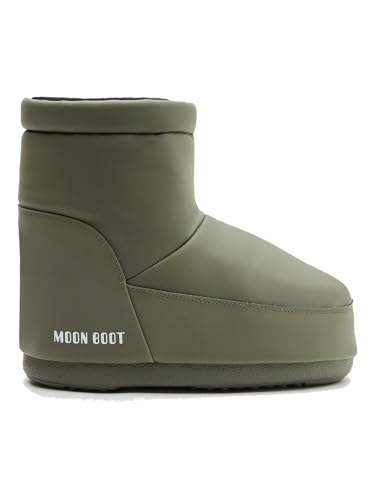 Moon Boot Icon Low Nolace Rubber Damen Winterschuhe Khaki EU 39-41 Stylischer, Wasserdichter Winterboot für Modebewusste von Moon Boot