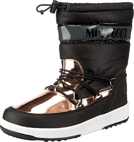 Moon-boot Jr Girl Soft Wp Schneestiefel, Schwarz (Nero 001), 27 EU von Moon Boot