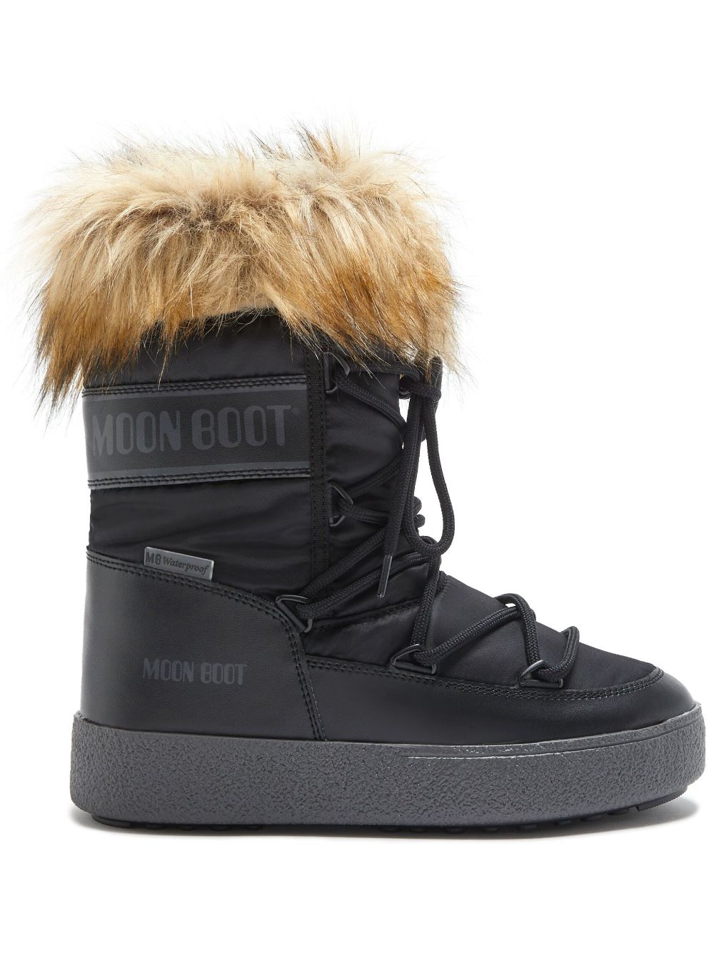 Moon Boot LTrack Monaco Stiefel mit Faux Fur - Schwarz von Moon Boot