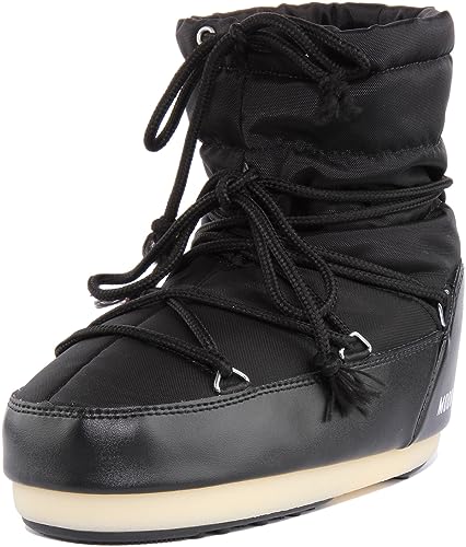 Moon Boot Light Low Nylon Stiefel Damen Schwarz - 35/36 - Schneestiefel Shoes von Moon Boot