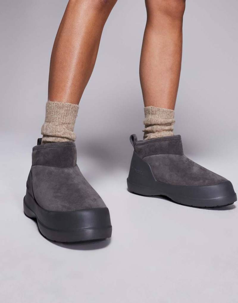 Moon Boot - Luna - Stiefel in Grau mit niedrigem Schaft, unisex von Moon Boot