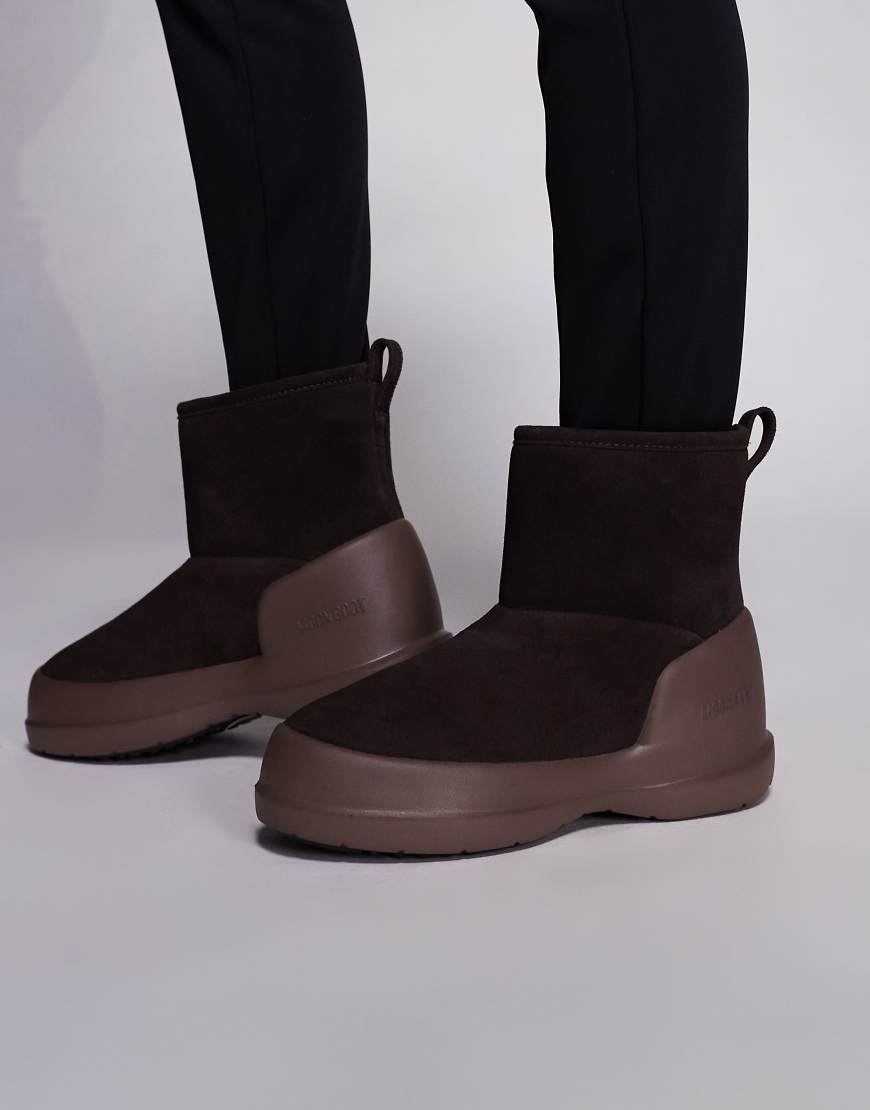 Moon Boot - Mezzaluna - Mittelhohe Stiefel in Dunkelbraun-Brown von Moon Boot