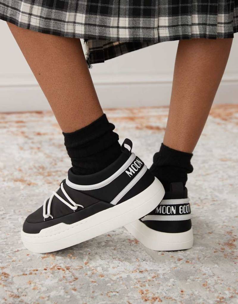 Moon Boot - Park - Unisex-Mules in Schwarz von Moon Boot