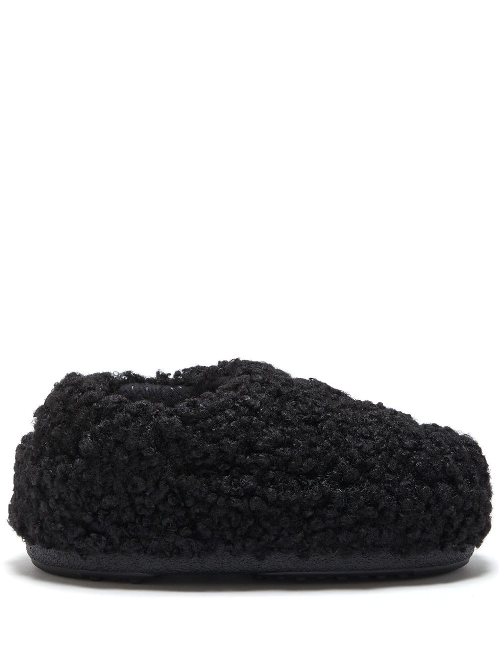 Moon Boot Slipper aus Faux Fur - Schwarz von Moon Boot