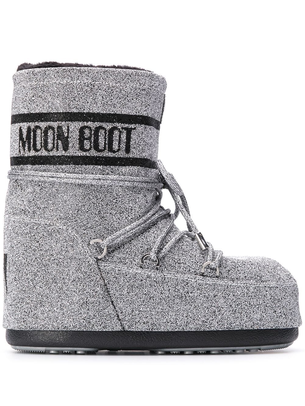 Moon Boot Stiefel mit Schnürung - Silber von Moon Boot