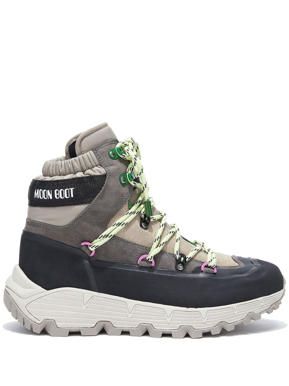 Moon Boot Tech Hiker High-Top-Sneakers - Nude von Moon Boot