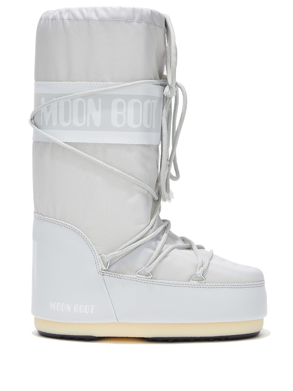 Moon Boot Schnürstiefel mit Logo-Print - Grau von Moon Boot