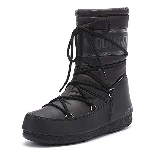 Moon-boot Herren Mid Nylon Wp Schneestiefel, Schwarz (Nero 001), 39 EU von Moon Boot