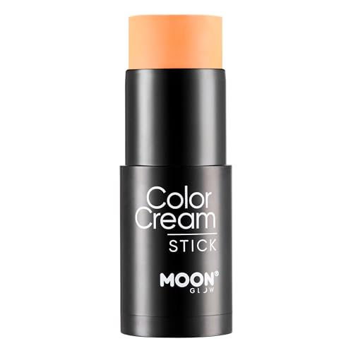 Intense Neon UV ColorCream Face & Body Paint Stick by Moon Glow - Professionelles Gesicht und Körper Make-up für Erwachsene und Kinder - 21g - Intense Orange von Moon Glow