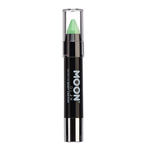 Moon Glow, Neon-UV-Lackstift-Körperkreide für Gesicht und Körper (Pastellgrün, 3,5 g) von Moon Glow