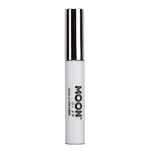 Moon Glow, Neon-UV-Eyeliner, leuchtet hell unter UV-Beleuchtung! (Weiß, 10 ml (1 Stück)) von Moon Glow