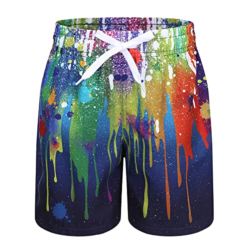 Moon Tree Badehose Jungen Badeshorts Kinder Schnell Trocknende Boardshorts Strand Shorts 110/4-5 Jahre von Moon Tree