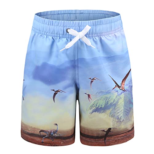 Moon Tree Badehose Jungen Badeshorts Kinder Schnell Trocknende Boardshorts Strand Shorts 116/5-6 Jahre von Moon Tree