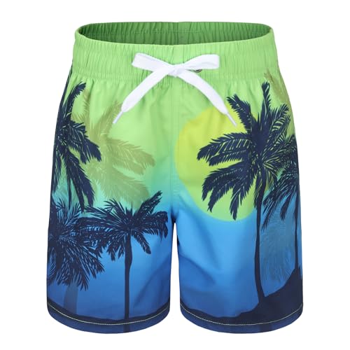 Moon Tree Badehose Jungen Badeshorts Kinder Schnell Trocknende Boardshorts Strand Shorts 122 128/7-8 Jahre von Moon Tree