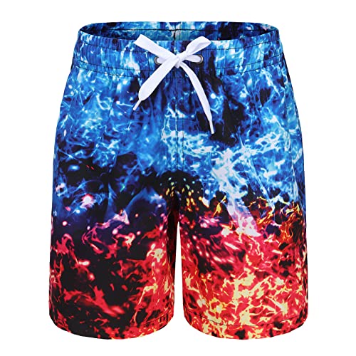 Moon Tree Badehose Jungen Badeshorts Kinder Schnell Trocknende Boardshorts Strand Shorts 134 140/9-10 Jahre von Moon Tree