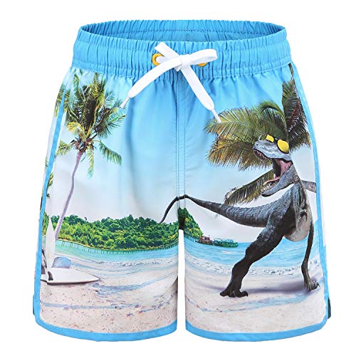 Moon Tree Badehose Jungen Badeshorts Kinder Schnell Trocknende Boardshorts Strand Shorts 152/11-12 Jahre von Moon Tree