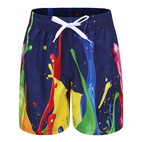 Moon Tree Badehose Jungen Badeshorts Kinder Schnell Trocknende Boardshorts Strand Shorts 152 158/13-14 Jahre von Moon Tree