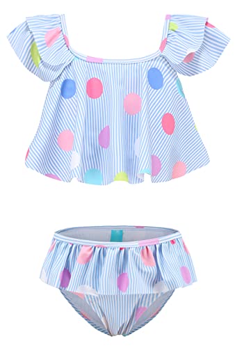 Moon Tree Großes Mädchen Bikini Badeanzug Hawaiian Badeanzug Strand Rüschen Bademode 14-16 Jahre Alt/176 von Moon Tree