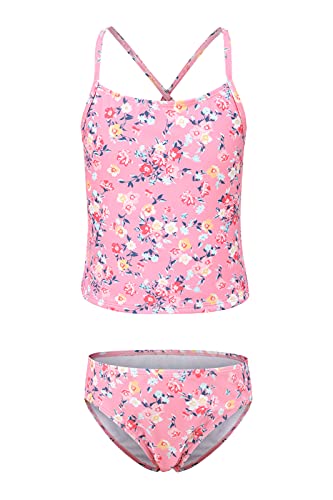 Moon Tree Kleine Mädchen Geteilter Badeanzug Tankini Hawaiian Badeanzug Strand 2-3 Jahre Alt/90 von Moon Tree