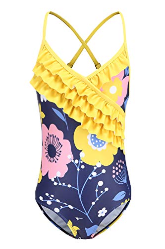 Moon Tree Mädchen Einteiliger Badeanzug Rüschen Hawaiian Bademode Strand Gelb 6-7 Jahre/128 Moon Tree Mädchen Einteiliger Badeanzug Rüschen Hawaiian Bademode Strand Gelb 6-7 Jahre/128 von Moon Tree