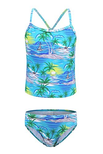 Moon Tree Mädchen Geteilter Badeanzug Tankini Hawaiian Badeanzug Strand Tropische 7-8 Jahre Alt/134 Moon Tree Mädchen Geteilter Badeanzug Tankini Hawaiian Badeanzug Strand Tropische 7-8 Jahre Alt/134 von Moon Tree