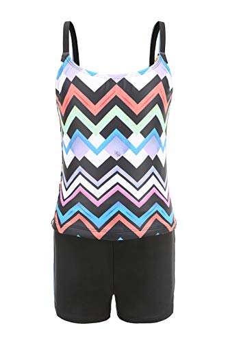 Moon Tree Mädchen Geteilter Tankini Badeanzug Hawaiian Badeanzug Strand 7-8 Jahre/128 Moon Tree Mädchen Geteilter Tankini Badeanzug Hawaiian Badeanzug Strand 7-8 Jahre/128 von Moon Tree