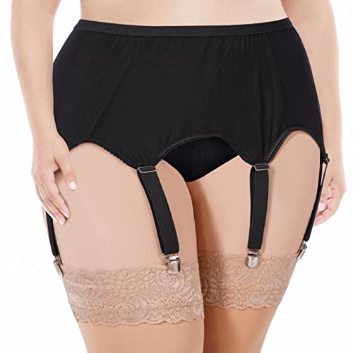 Moon Wood Damen Black-4xl/5xl Strumpfgürtel, Schwarz, 4XL/5XL Moon Wood Damen Black-4xl/5xl Strumpfgürtel, Schwarz, 4XL/5XL von Moon Wood