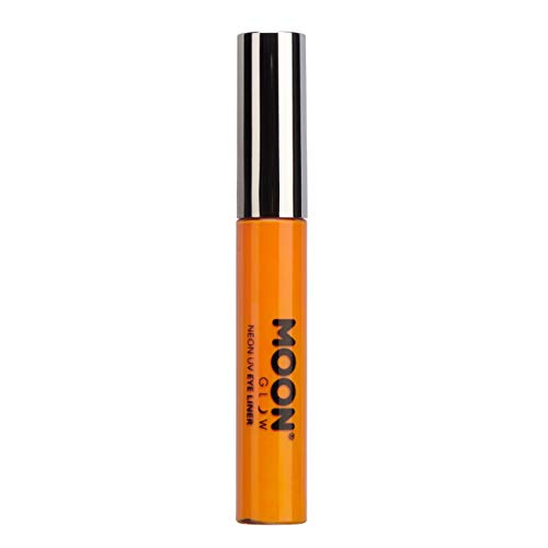 Moon Glow, Neon-UV-Eyeliner 10 ml, leuchtet hell unter UV-Beleuchtung! (Intensives Orange, 10 ml (1er Pack)) von Moon Glow