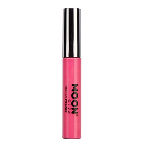 Moon Glow, Neon UV Eyeliner 10 ml, leuchtet hell unter UV-Beleuchtung! (Intensives Rosa, 10 ml (1er-Pack)) von Moon Glow