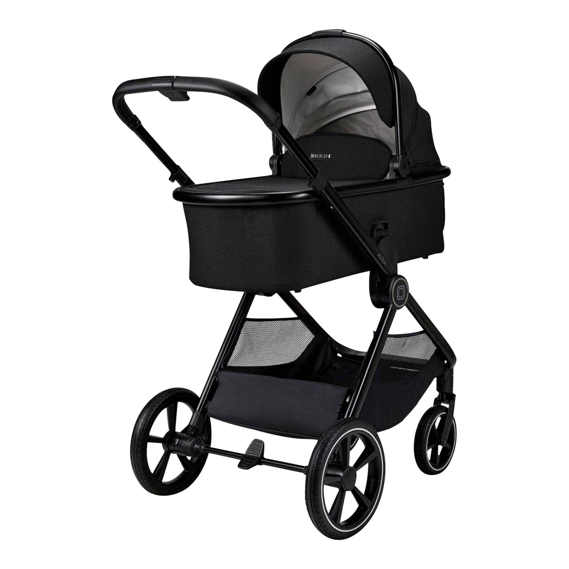 Moon Kombikinderwagen Aura (2026) schwarz von Moon
