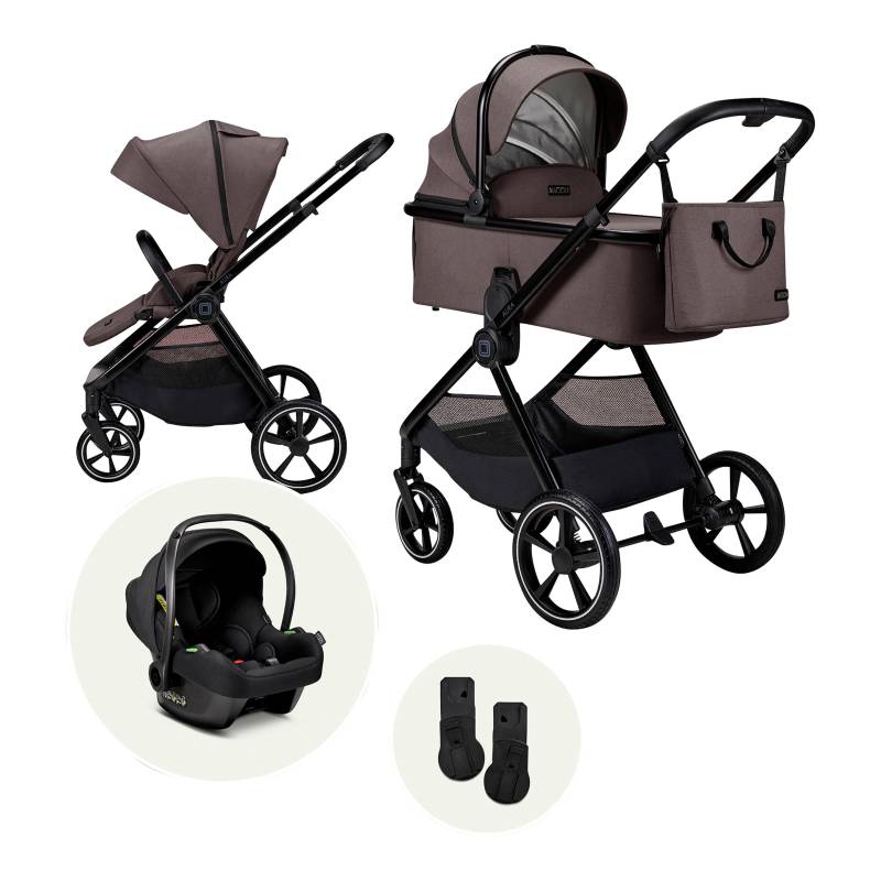 Moon Kombikinderwagen Aura (2026) Trio-Set inkl. Babyschale Cosmo 2.0 braun von Moon