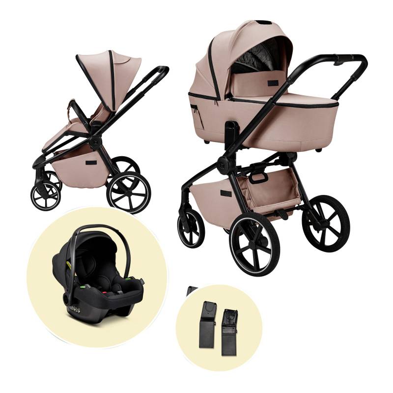 Moon Kombikinderwagen Resea 2.0 (2026) Trio-Set inkl. Babyschale Cosmo 2.0 beige von Moon